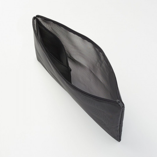Saszetka z nylonowej siatki czarna A4
