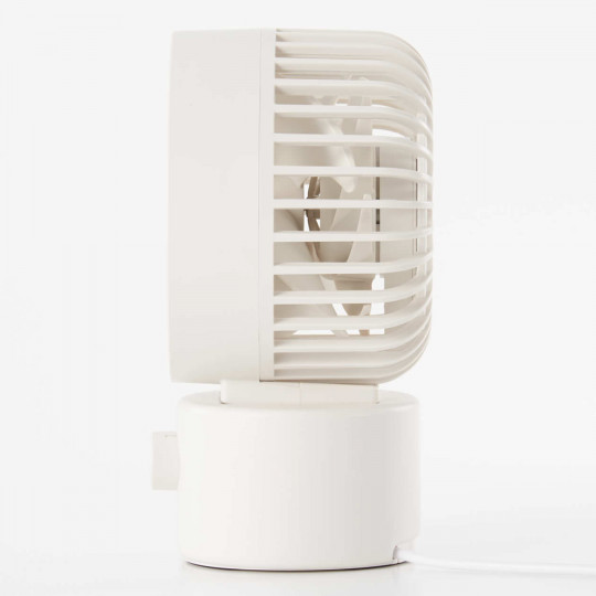 Wiatraczek USB cichy obrotowy biały