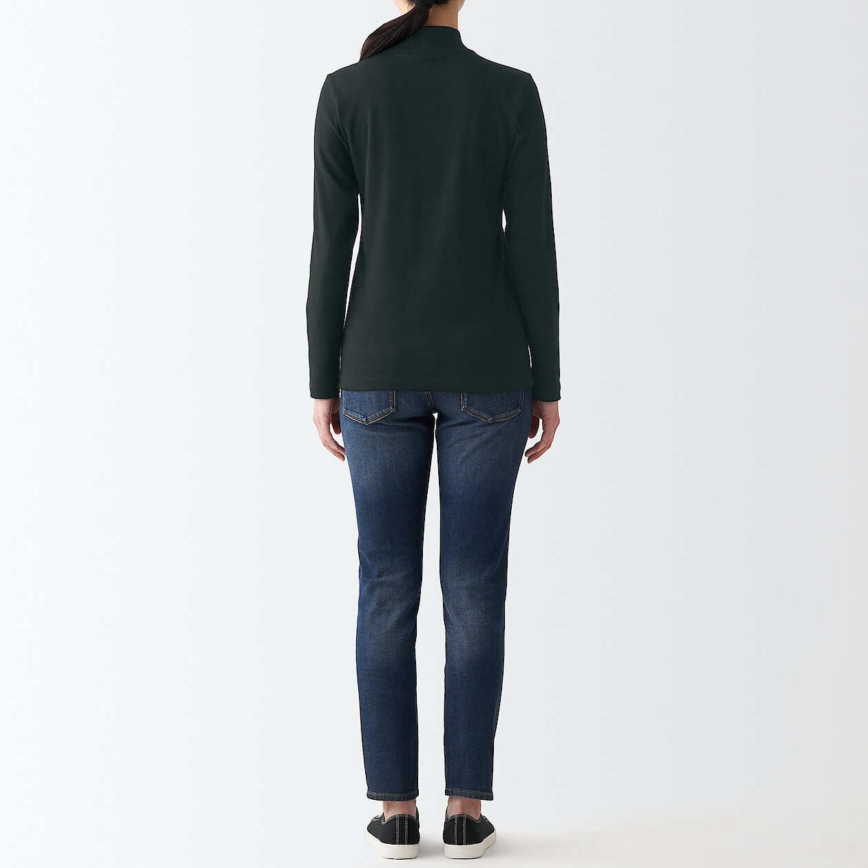 Półgolf bawełniany czarny