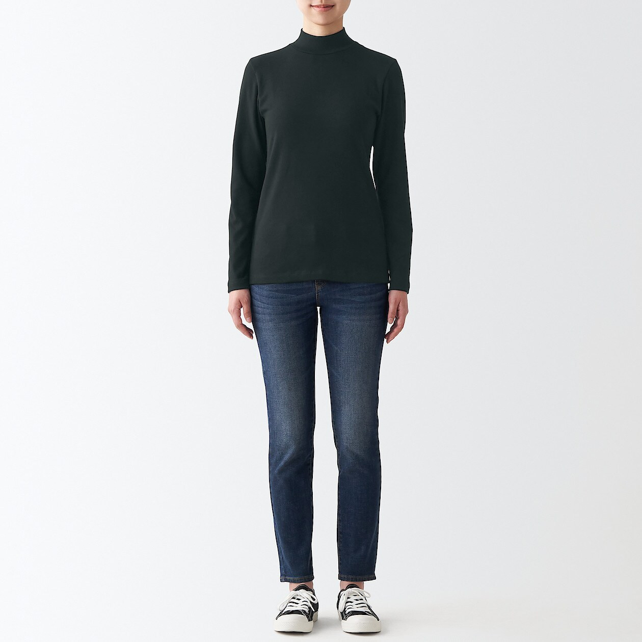 Półgolf bawełniany czarny