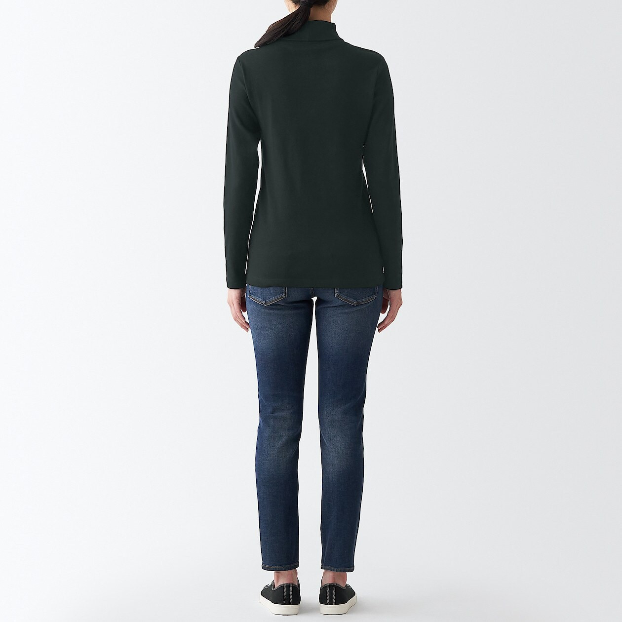 Golf bawełniany czarny