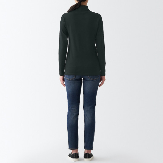 Golf bawełniany czarny