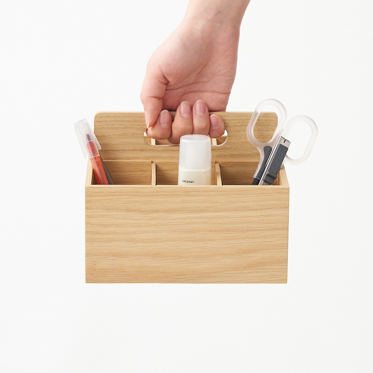 Organizer drewniany fornir dębowy