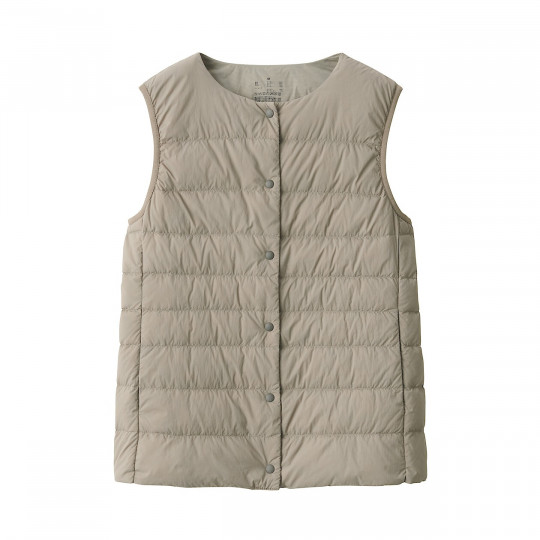 Lekka kamizelka puchowa beżowa