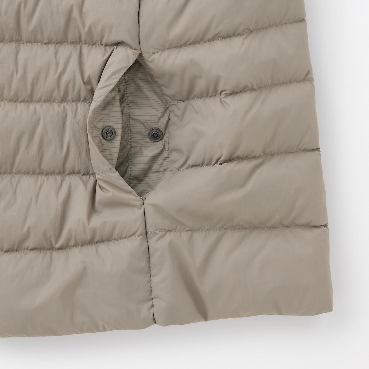 Lekka kamizelka puchowa beżowa