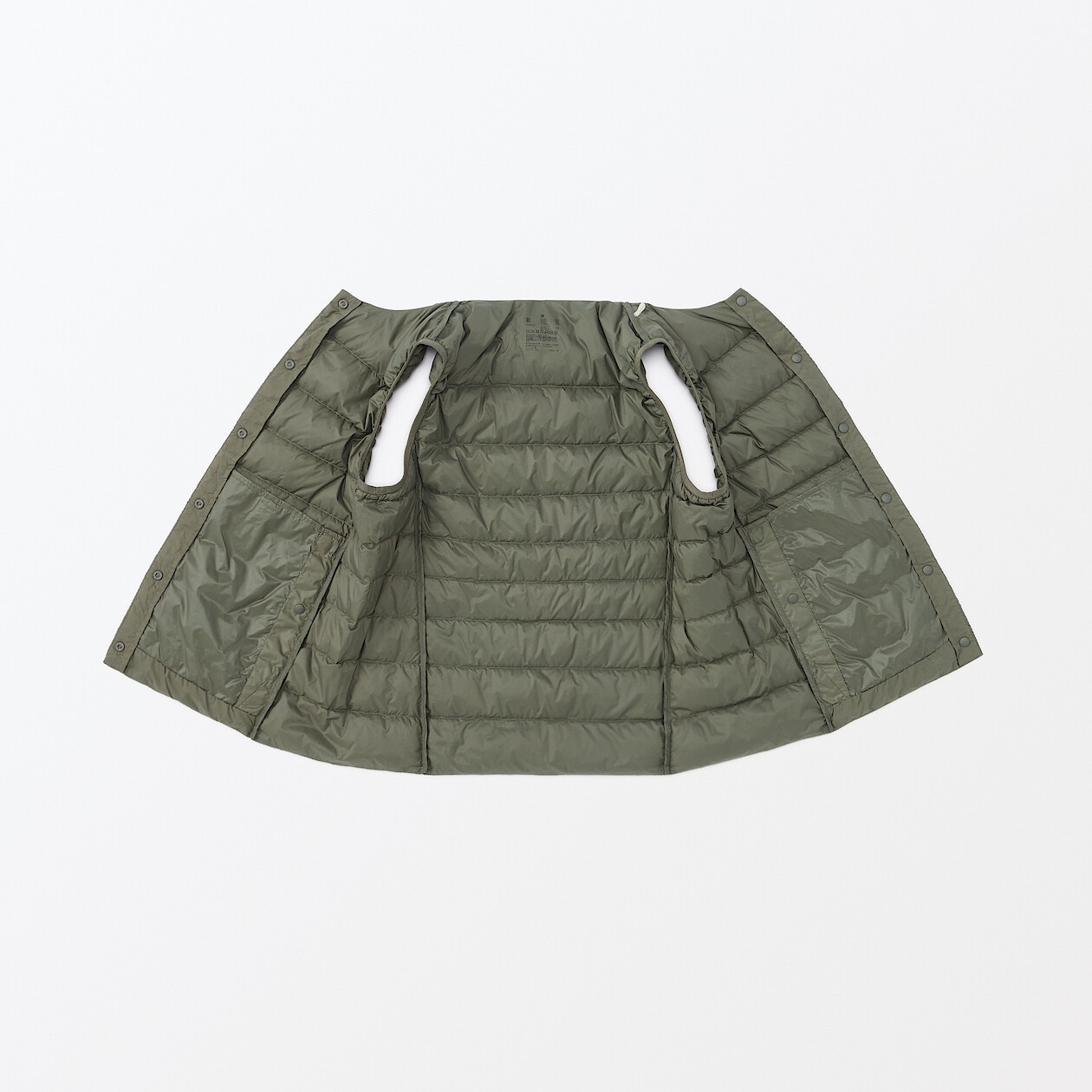 Lekka kamizelka puchowa ciemnozielona