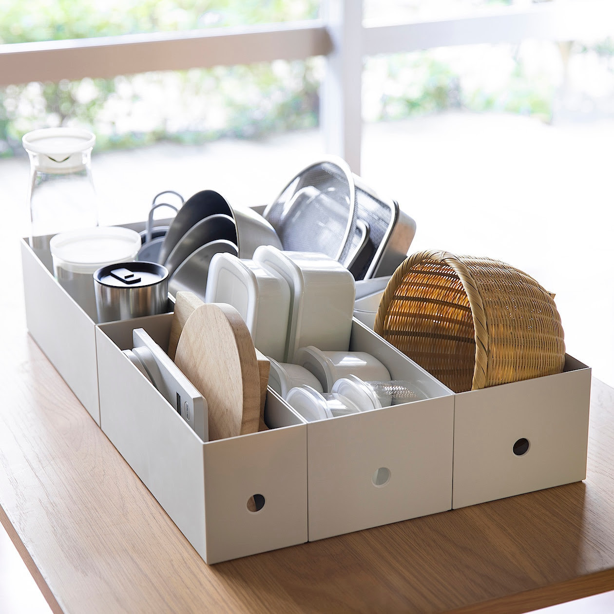 Pojemnik na dokumenty niski PP 15cm biały