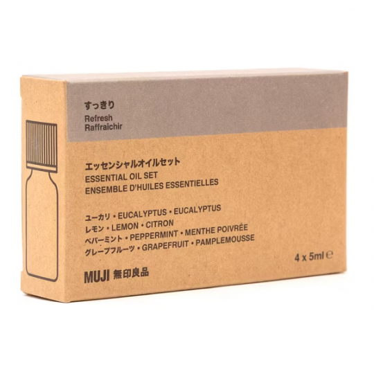 Zestaw olejków eterycznych 4x5ml odświeżenie