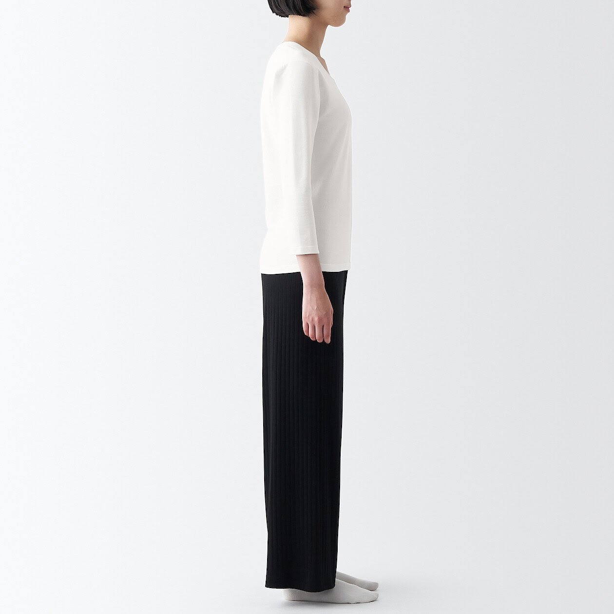 Koszulka termiczna gruba biała