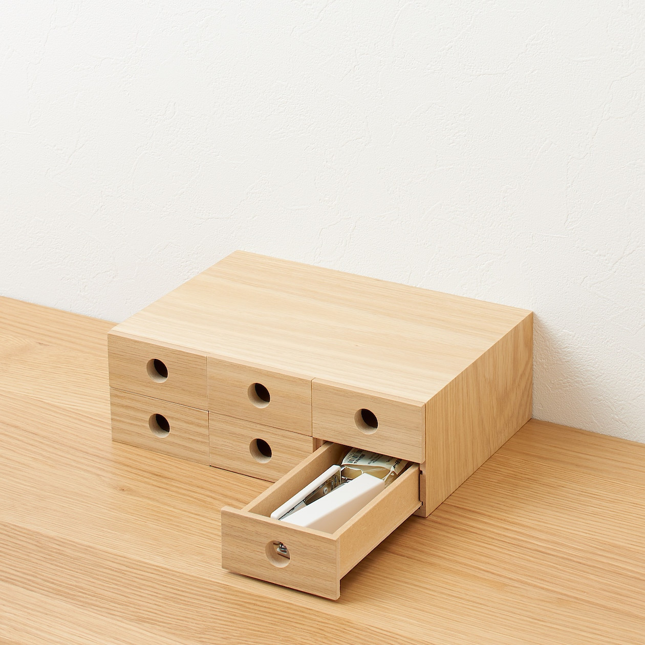 Organizer z 6 szufladami fornir dębowy