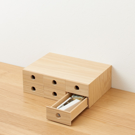 Organizer z 6 szufladami fornir dębowy