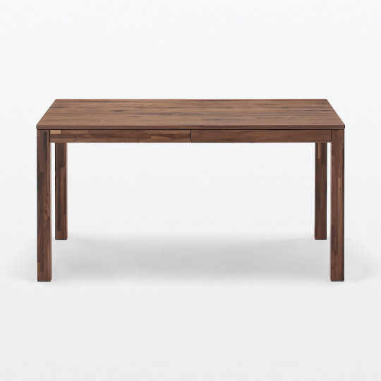 Stół drewniany z szufladami 140x80cm lity orzech z sękami