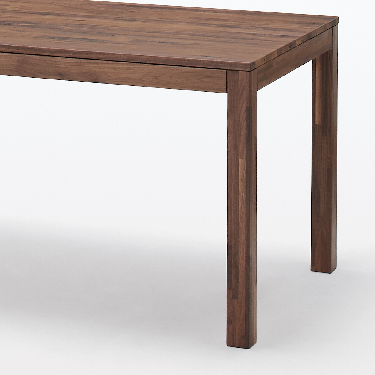 Stół drewniany z szufladami 140x80cm lity orzech z sękami