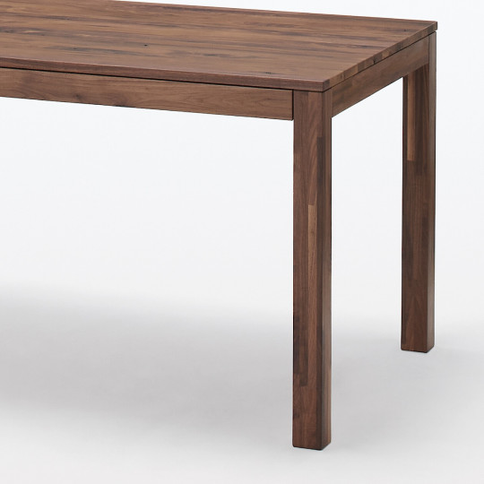 Stół drewniany z szufladami 140x80cm lity orzech z sękami