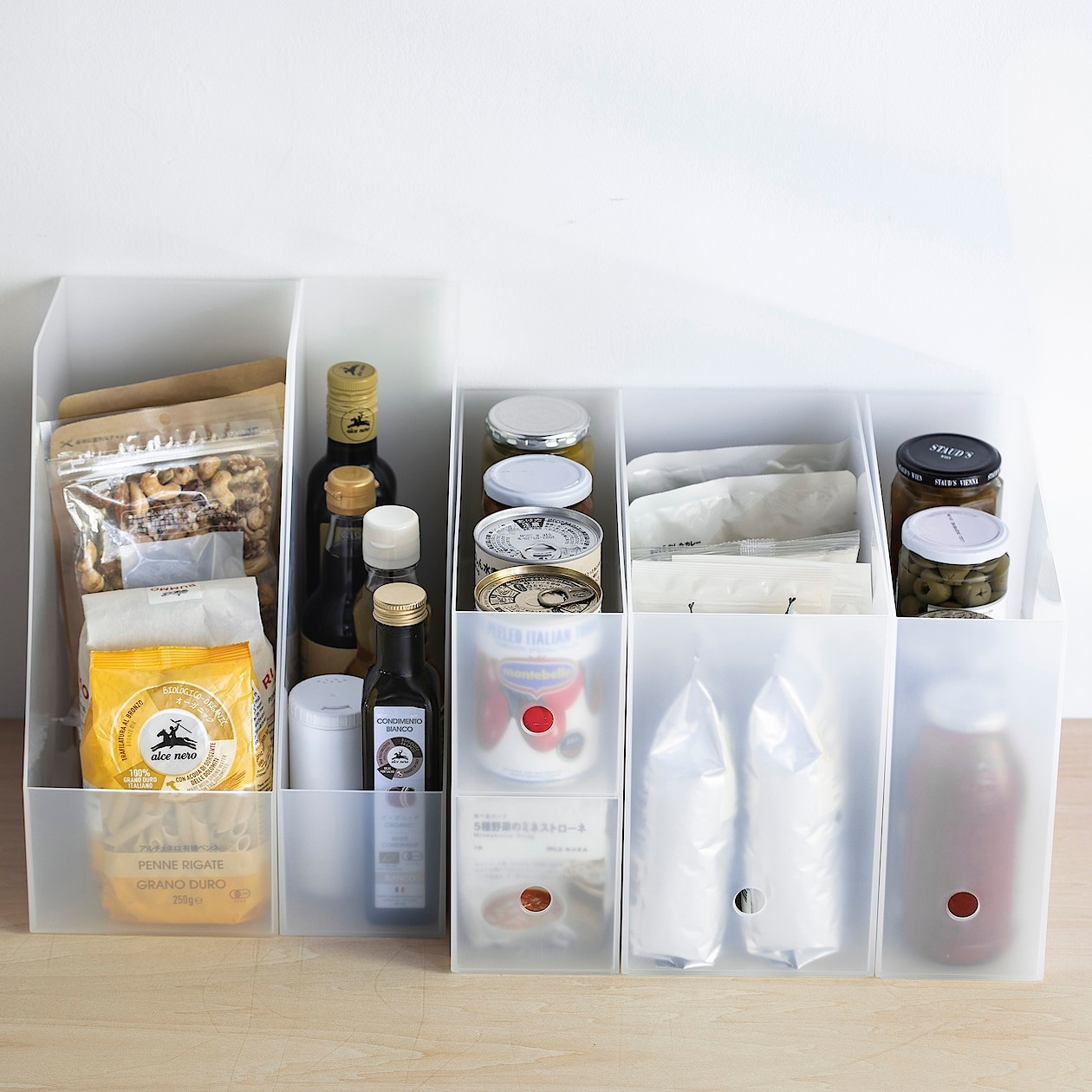 Segregator ścięty PP 10cm transparentny