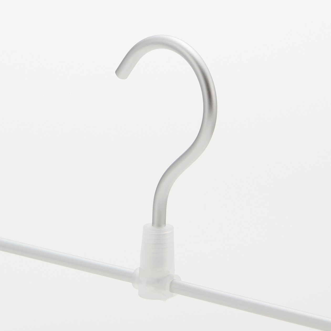 Wieszak na spódnice z klipsami aluminiowy