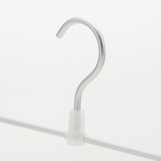 Wieszak na spódnice z klipsami aluminiowy