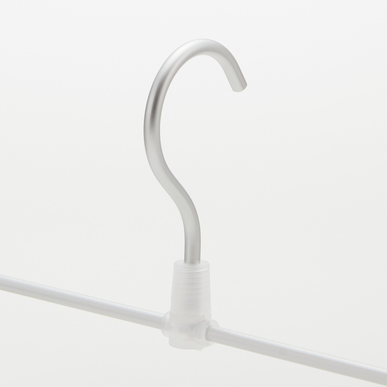 Wieszak na spódnice z klipsami aluminiowy