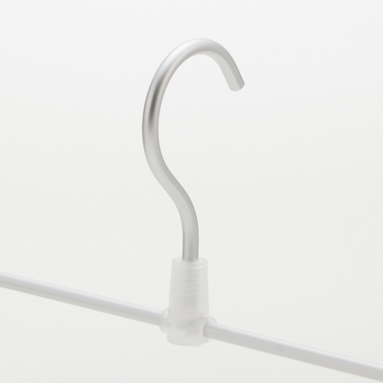 Wieszak na spódnice z klipsami aluminiowy