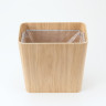 Kosz na śmieci prostokątny fornir dębowy