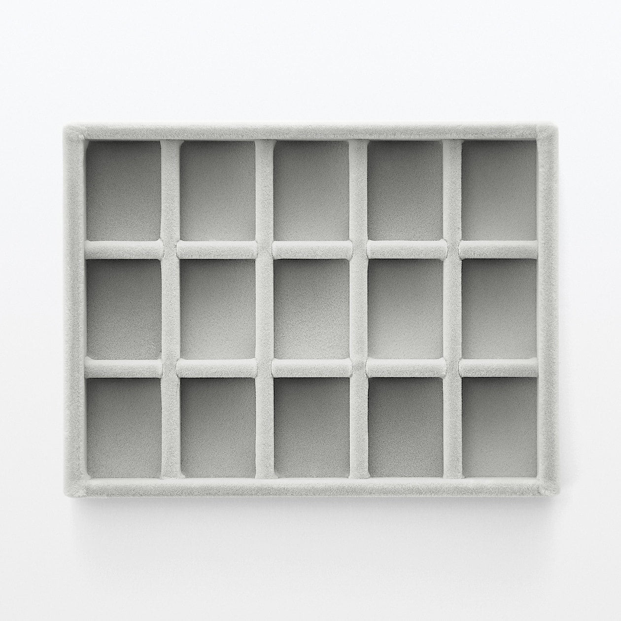 Wkład welurowy na biżuterię z 15 przegródkami S