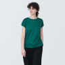 T-shirt french sleeve zielony