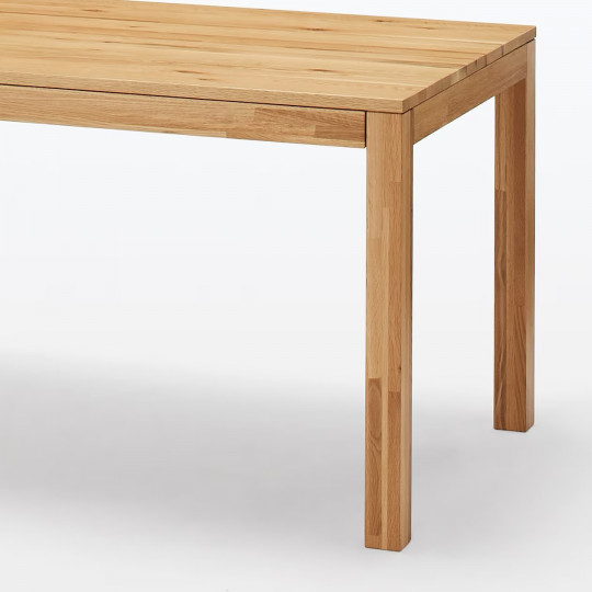 Stół drewniany z szufladami 140x80cm lity dąb z sękami