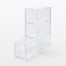 Organizer pionowy z 3 szufladami akrylowy