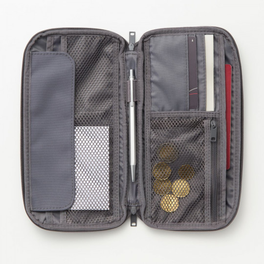 Portfel / organizer na dokumenty podróżny szary