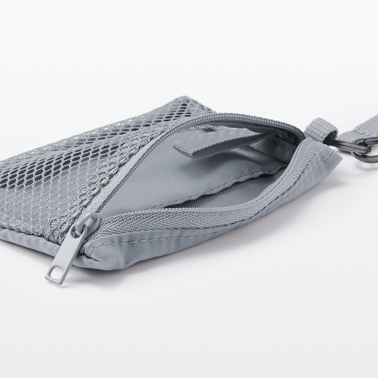 Saszetka / portfel z siatki szara