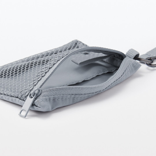 Saszetka / portfel z siatki szara