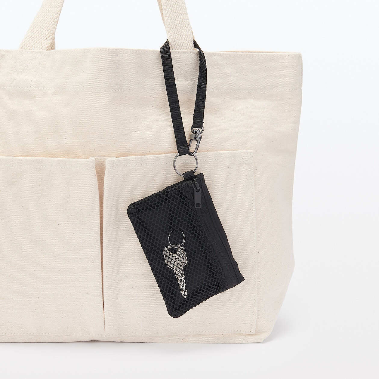 Saszetka / portfel z siatki czarna