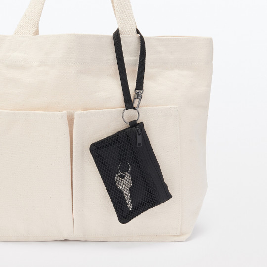 Saszetka / portfel z siatki czarna