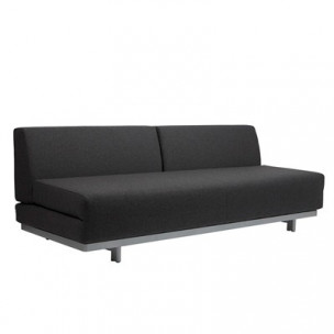 Filcowa, rozkładana sofa T2 w kolorze grafitowym 195 x 86 x 71cm