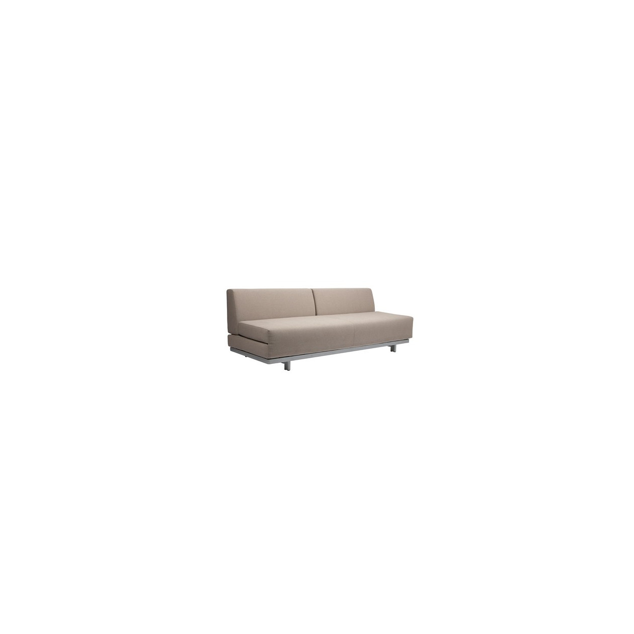 Beżowa, rozkładana sofa T2 w pokryciu z bawełny