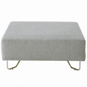 Podnóżek do szarej sofy modułowej 98 x 98 x 42cm