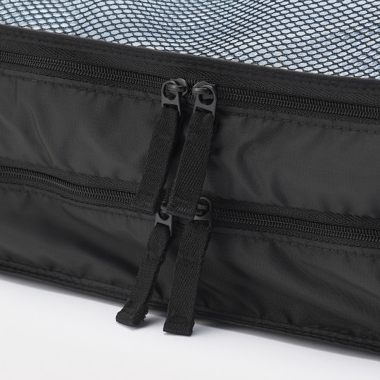 Organizer podróżny do walizki podwójny czarny M