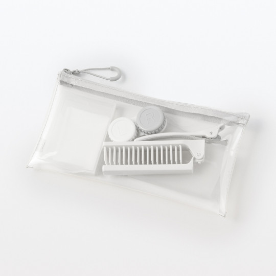 Kosmetyczka TPU mała płaska transparentna