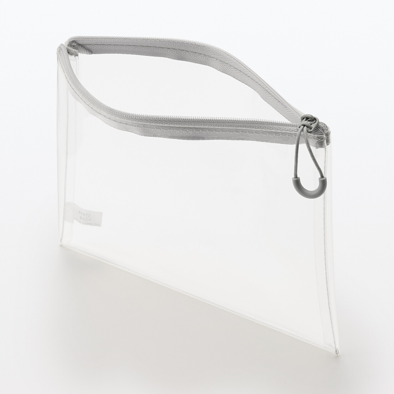 Kosmetyczka TPU duża płaska transparentna