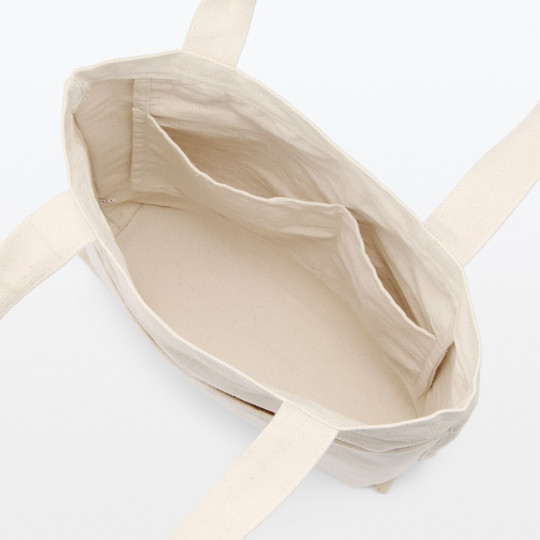 Torba tote bawełniana wysoka beżowa