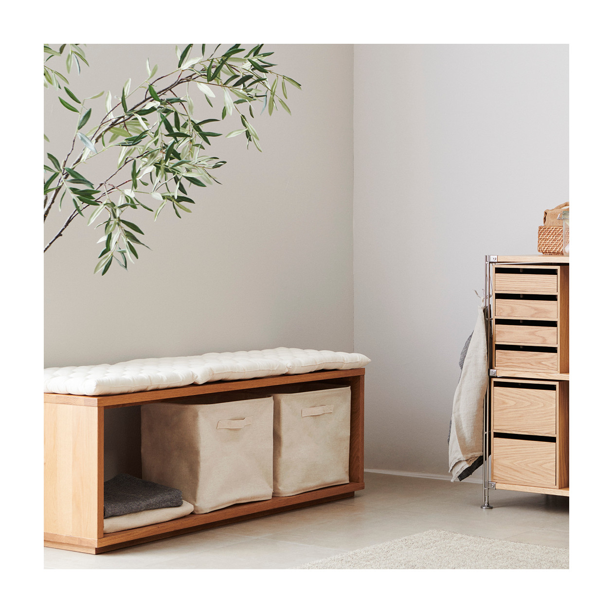 Pojemnik poliester-len wysoki 35x35x32cm