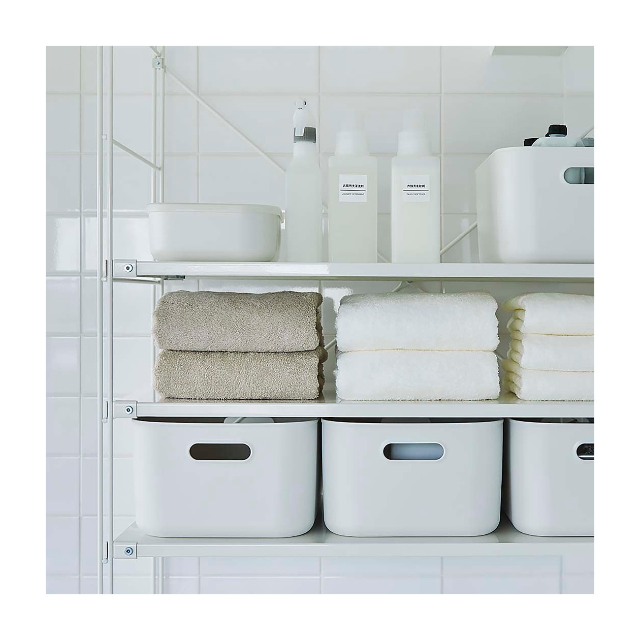 Pojemnik PE 25.5x36x16cm biały