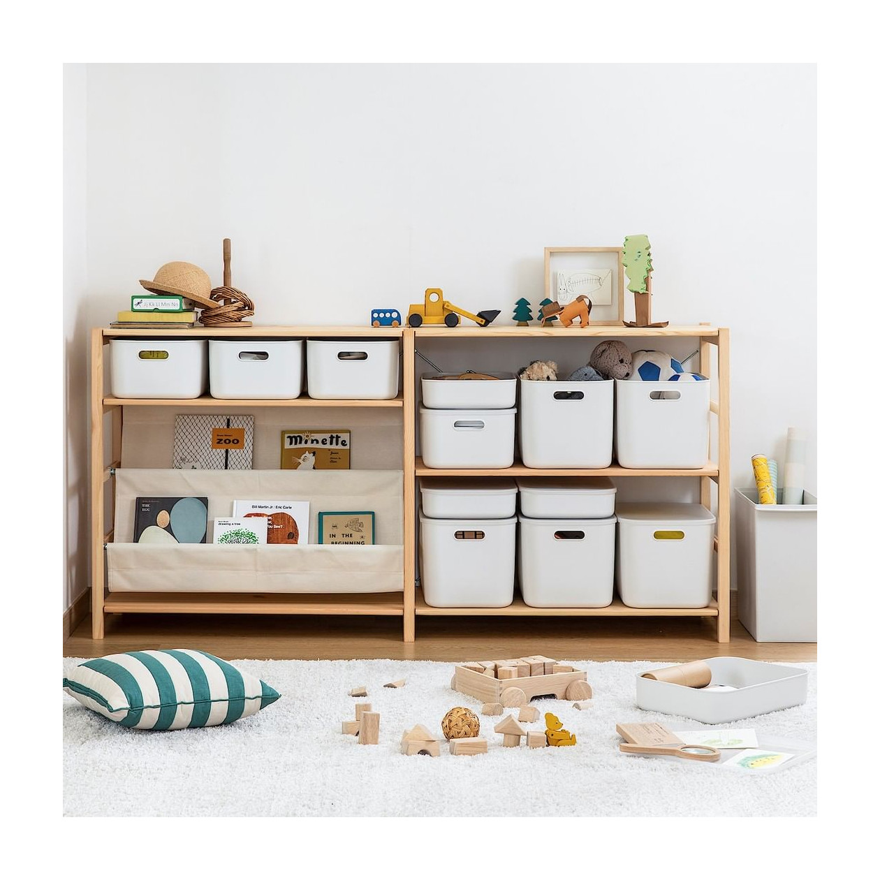 Pojemnik PE 25.5x36x32cm biały