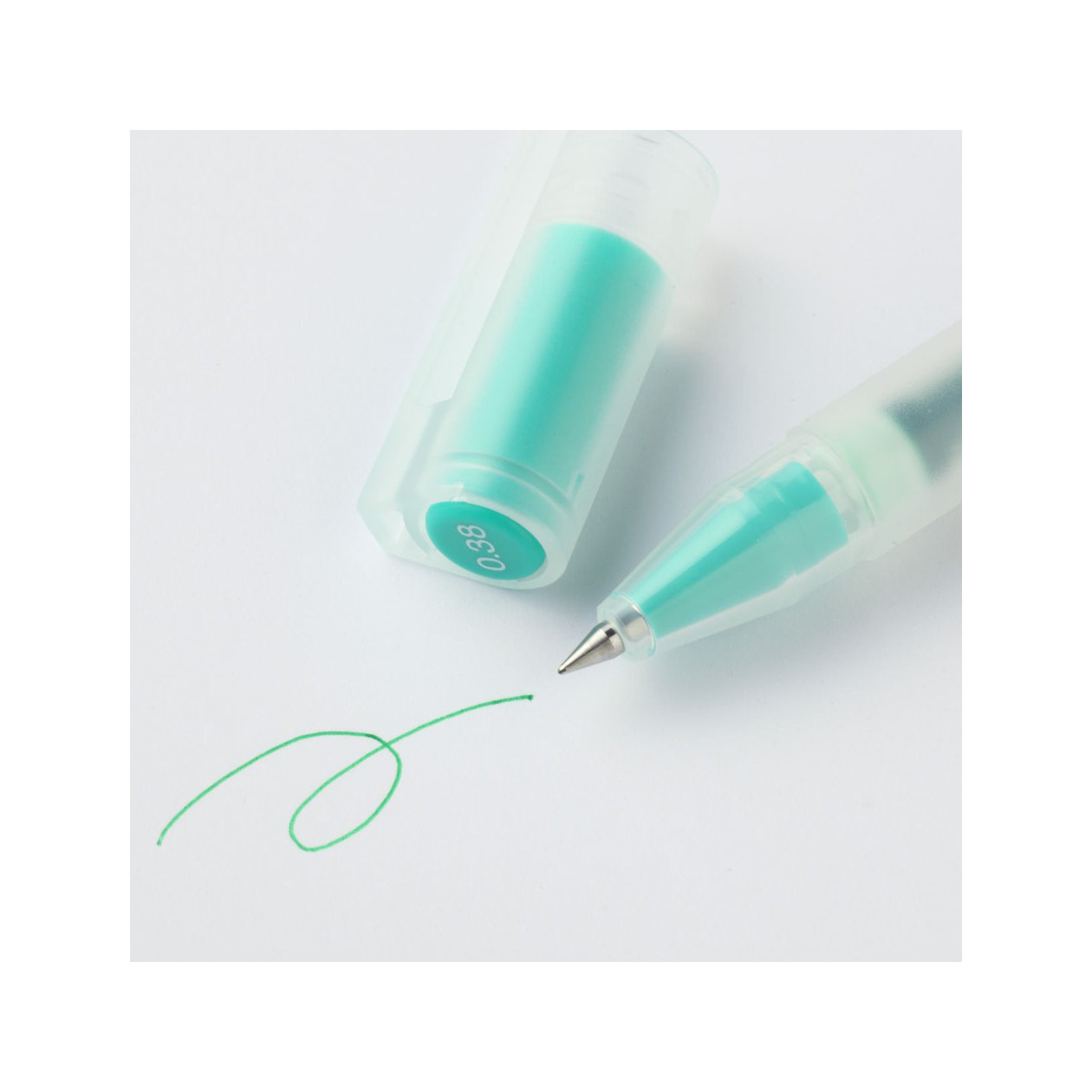 Długopis żelowy 0,38mm zielony