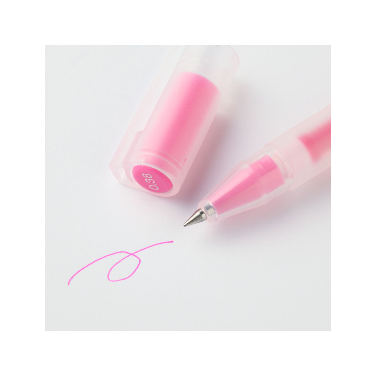 Długopis żelowy 0,38mm różowy