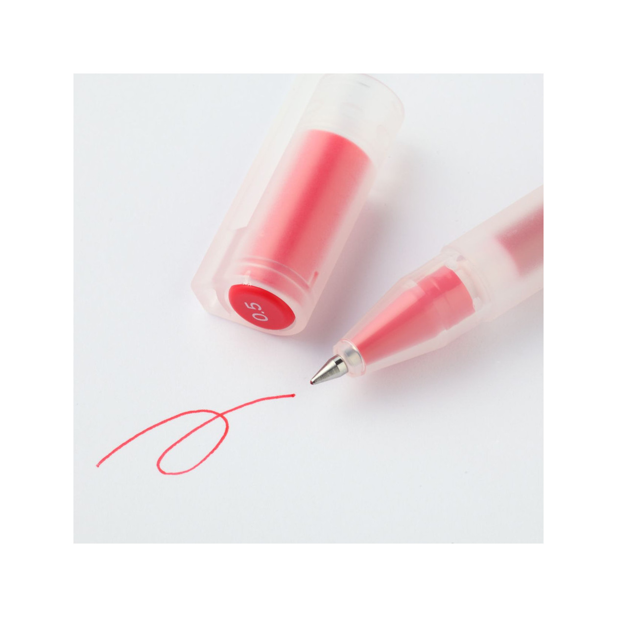 Długopis żelowy 0,5mm czerwony