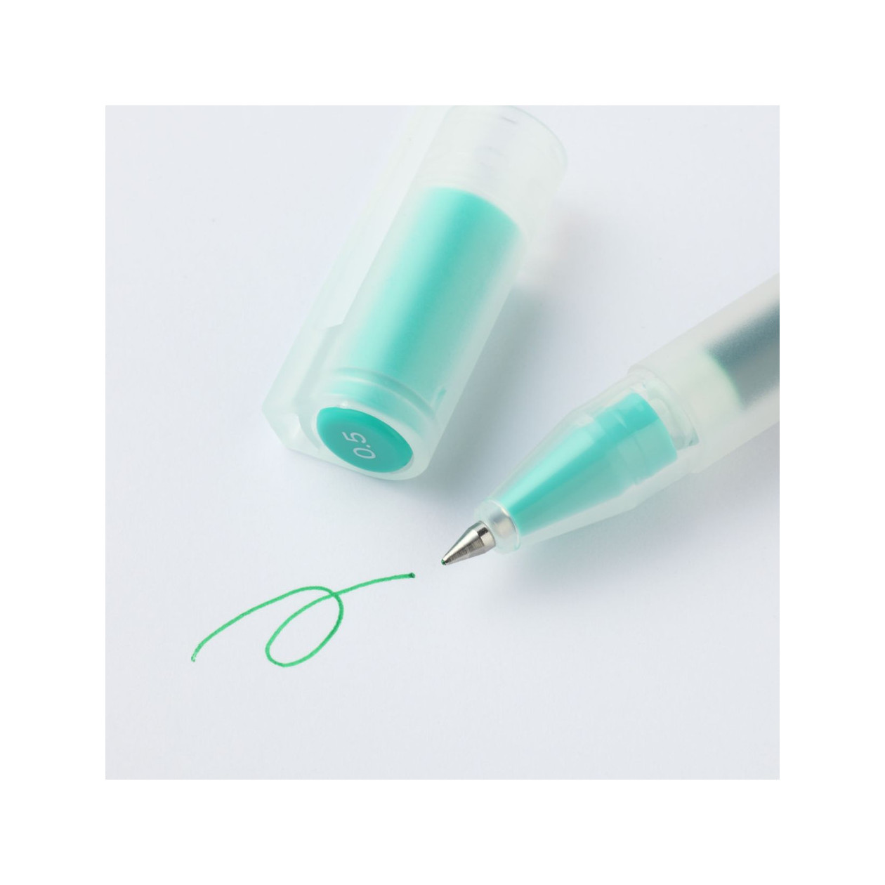 Długopis żelowy 0,5mm zielony