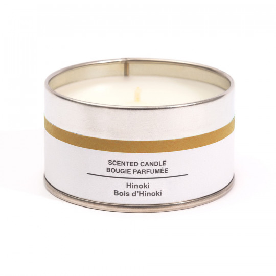 Świeca zapachowa w puszce drewno hinoki