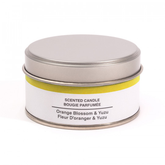 Świeca zapachowa w puszce kwiat pomarańczy i yuzu