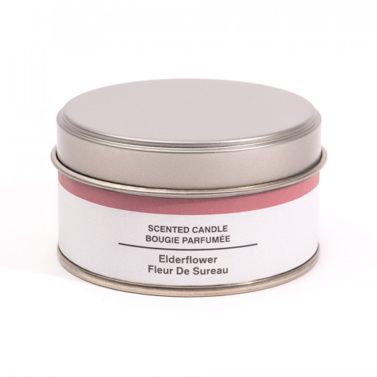 Świeca zapachowa w puszce czarny bez